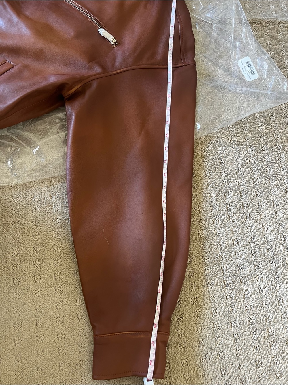 Reformation Leather Oversized Bomber Jacket - Picture 4 of 7